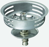 Plumb Pak PP820-34 Basket Strainer with Twist-N-Lock Post, Stainless Steel, For: Keeney 1433 Sink